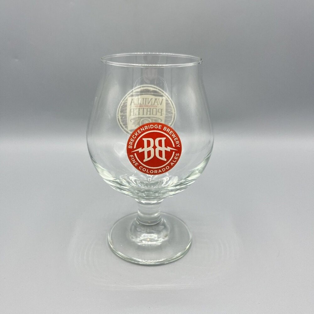 Breckenridge Brewery Vanilla Porter Tulip 16oz Pint Beer Glass Goblet Colorado